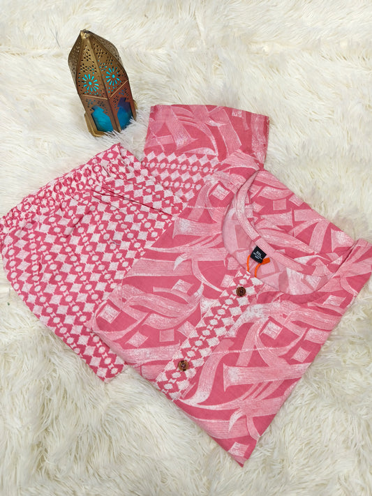 Peach Cotton sets with duppata
