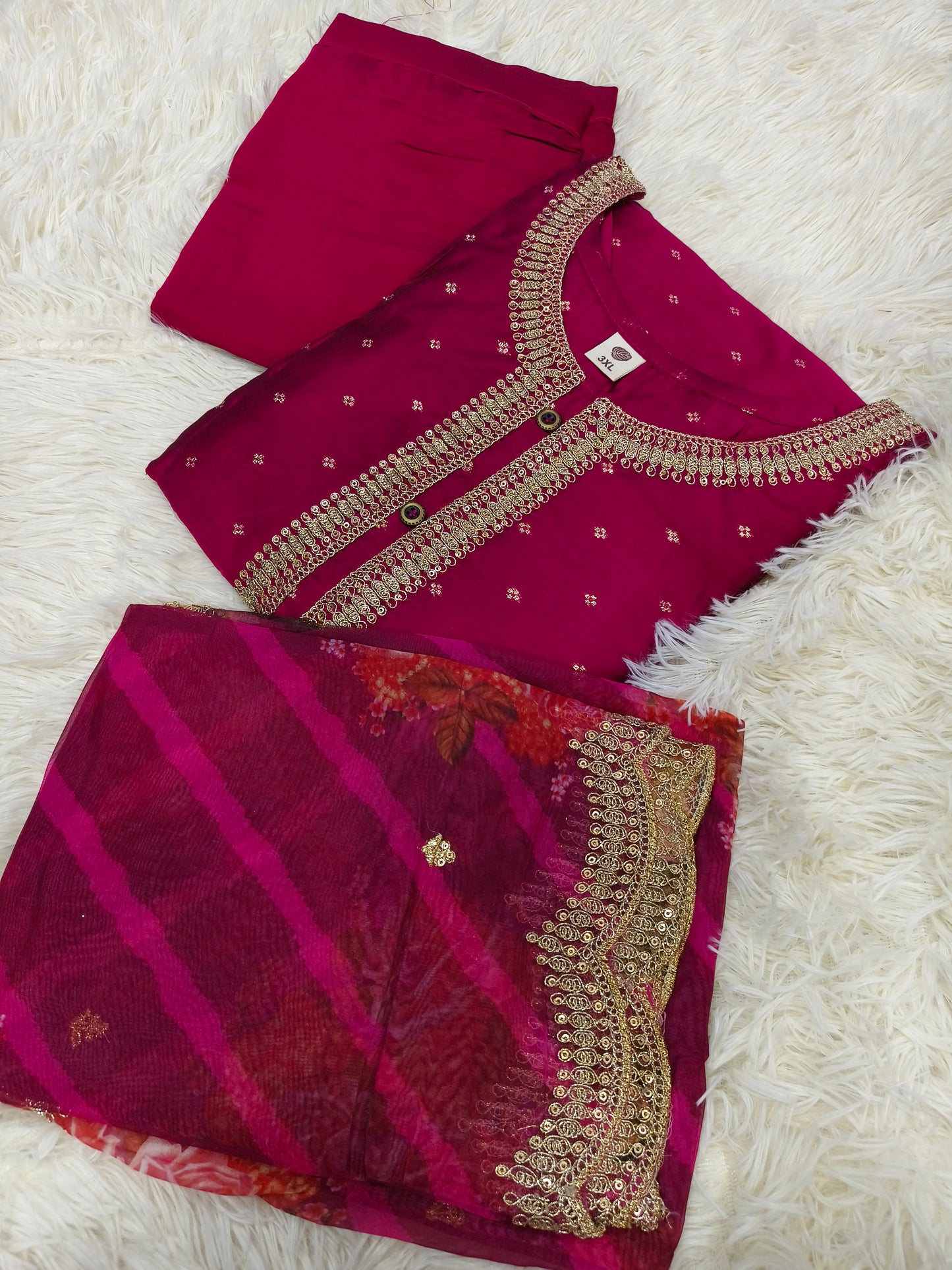 Megentha Pink designer salwar suit