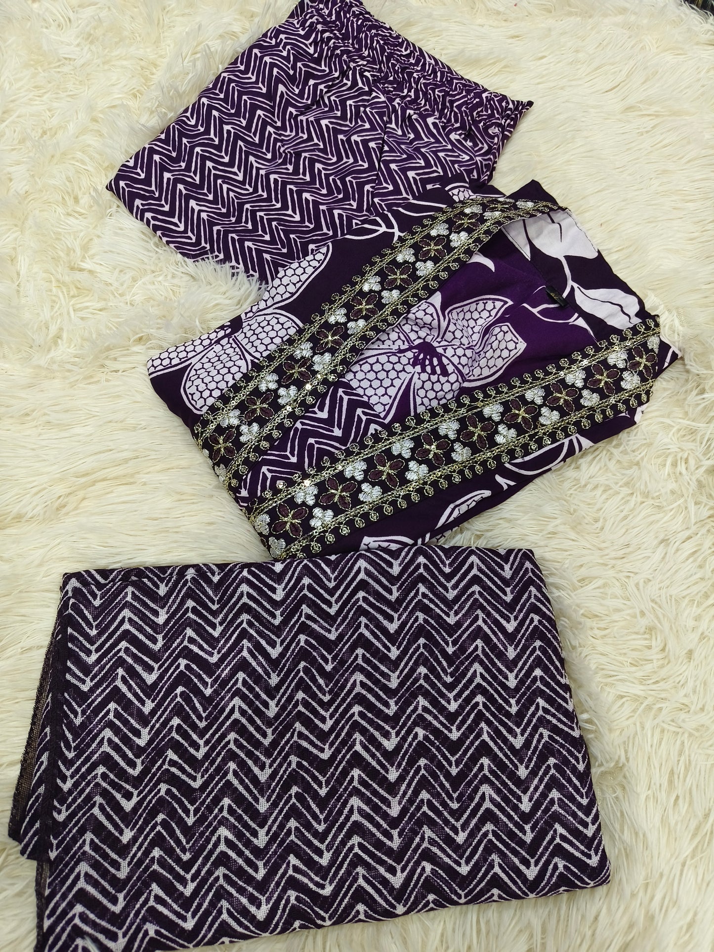 Wine designer cotton suit