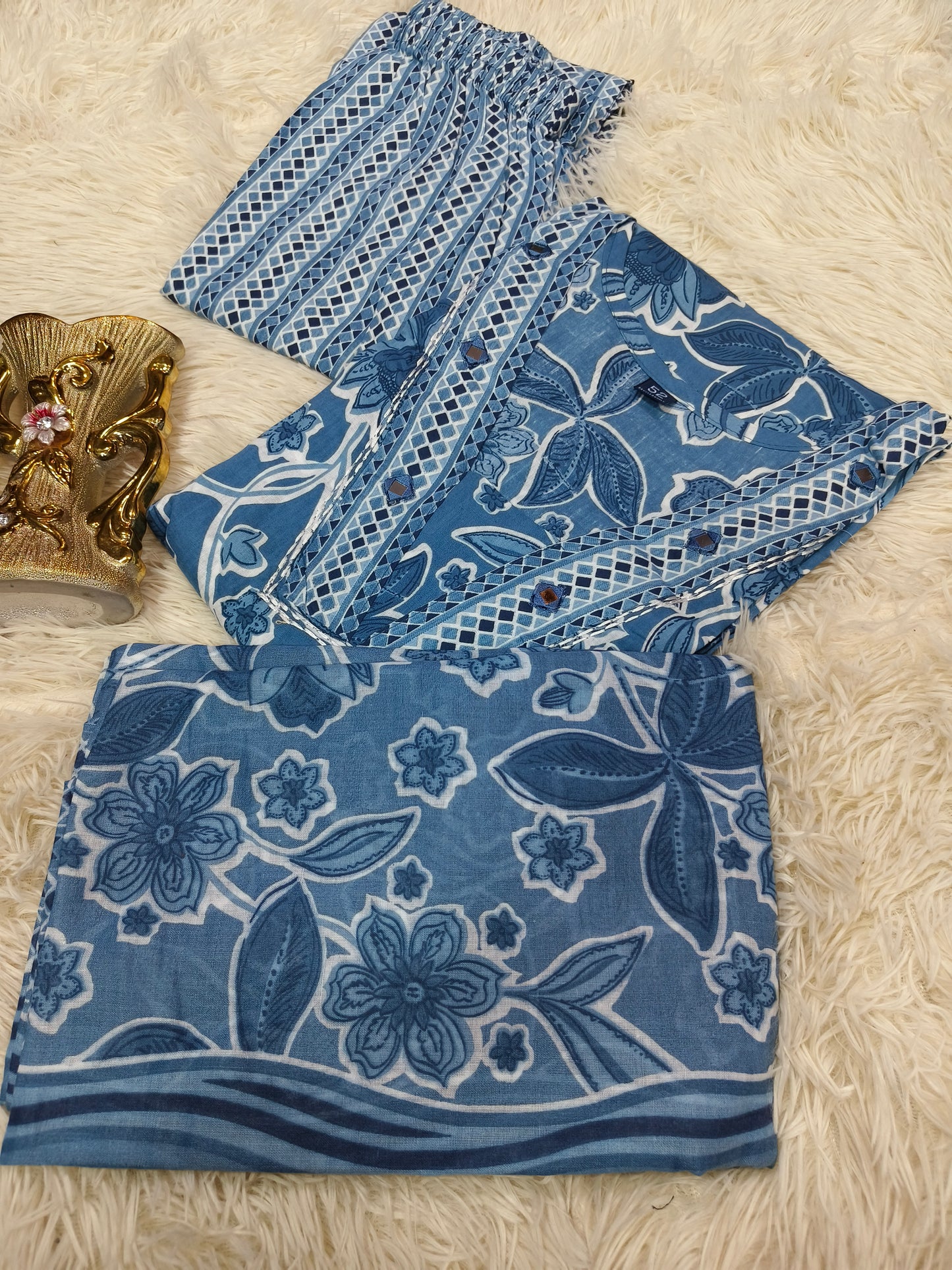Blue Pure cotton Set