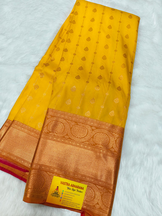 Grey kanjivaram silk saree