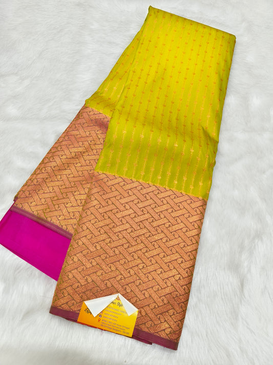 Green kanjivaram silk saree