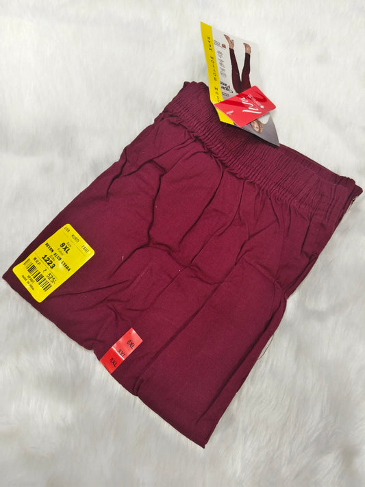 Wine lycra strechable pants