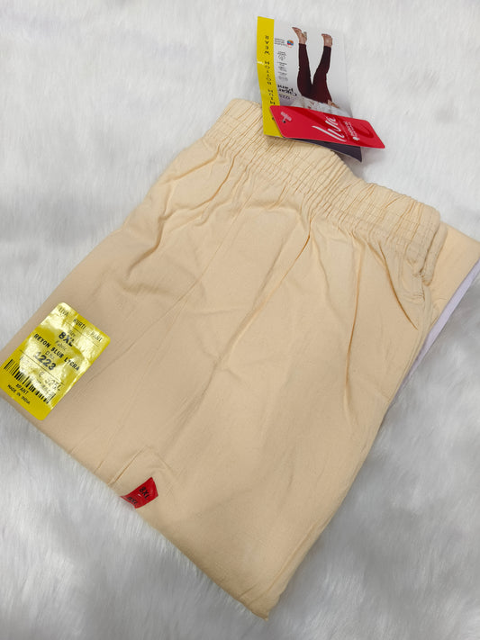 Cream Lycra strechable pants