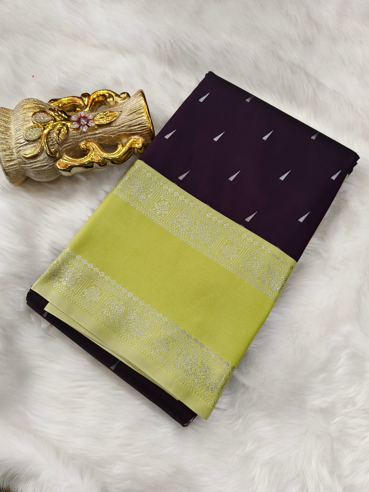 Wine kanjivaram silk saree