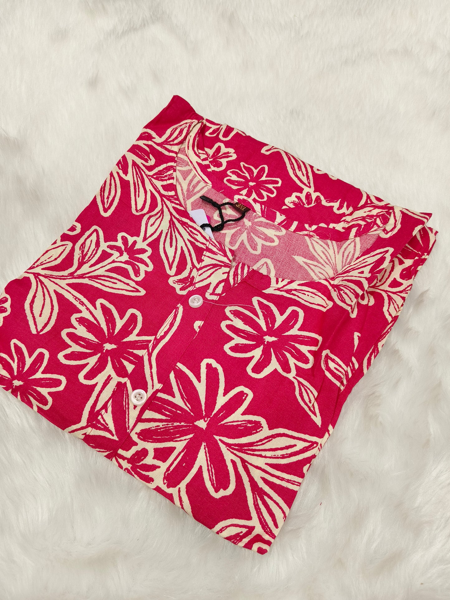 Pink Royan side cut kurti