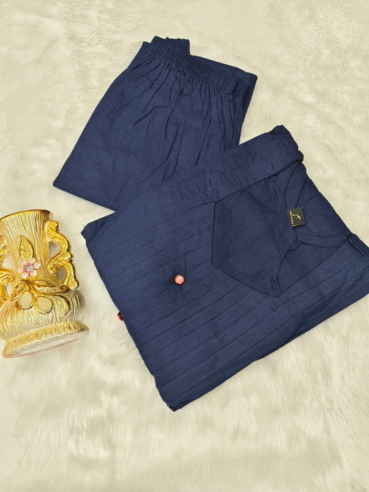Navy Blue Cotton Cord sets
