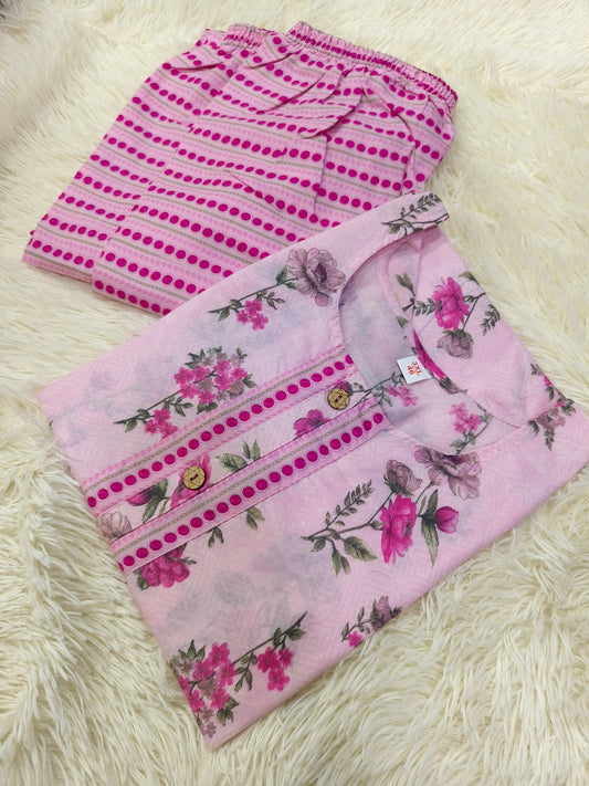 Baby Pink dress Top & Bottom (XL)