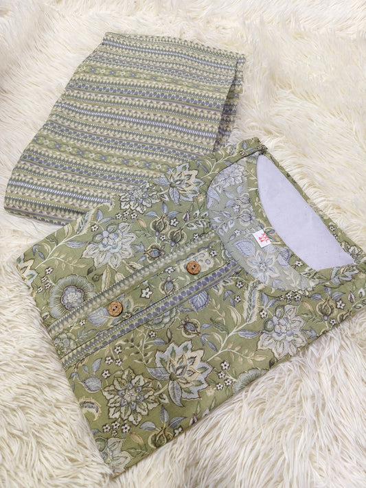 Green dress Top & Bottom (L)