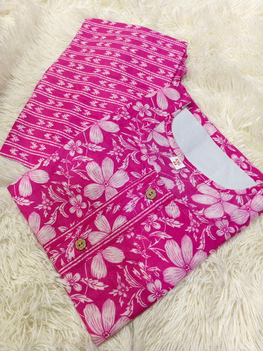 Pink dress Top & Bottom (L)
