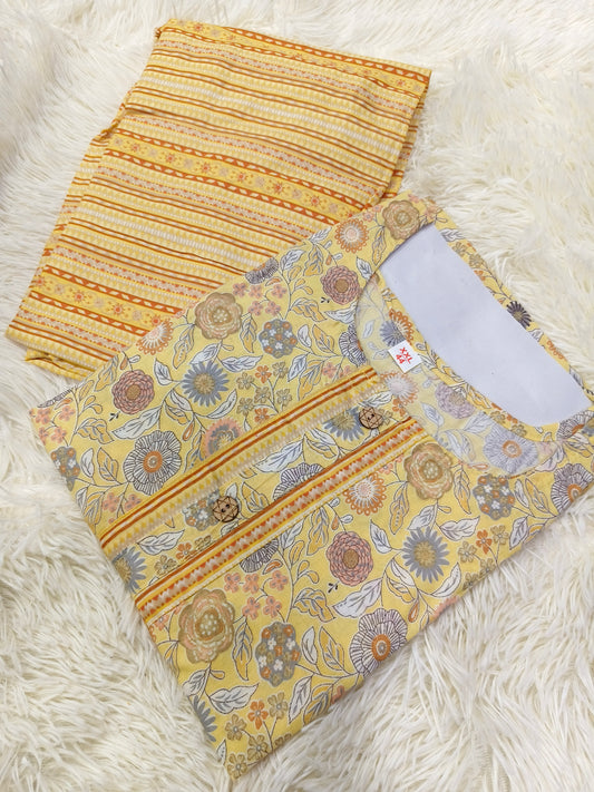 Yellow dress Top & Bottom (XL)
