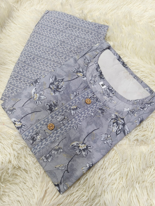 Grey  cotton top & bottom (M)