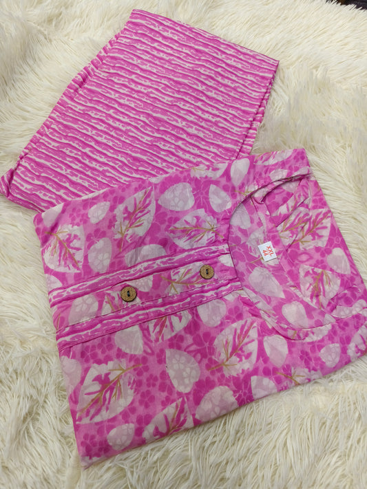 Pink dress Top & Bottom (XL)