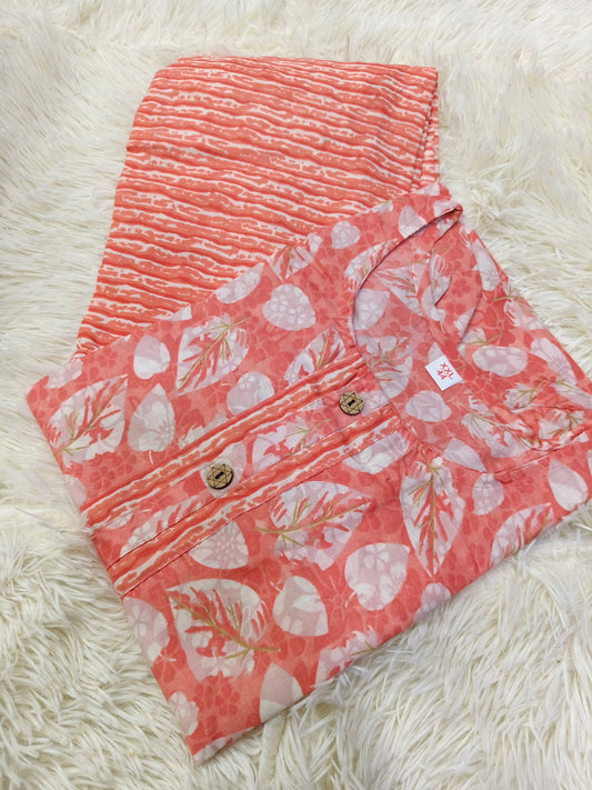 Peach dress Top & Bottom (XL)