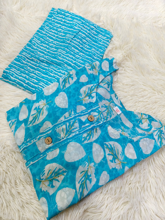 Blue dress Top & Bottom (L)