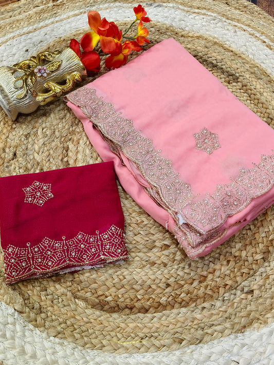 Shimmer Designer Georgette saree