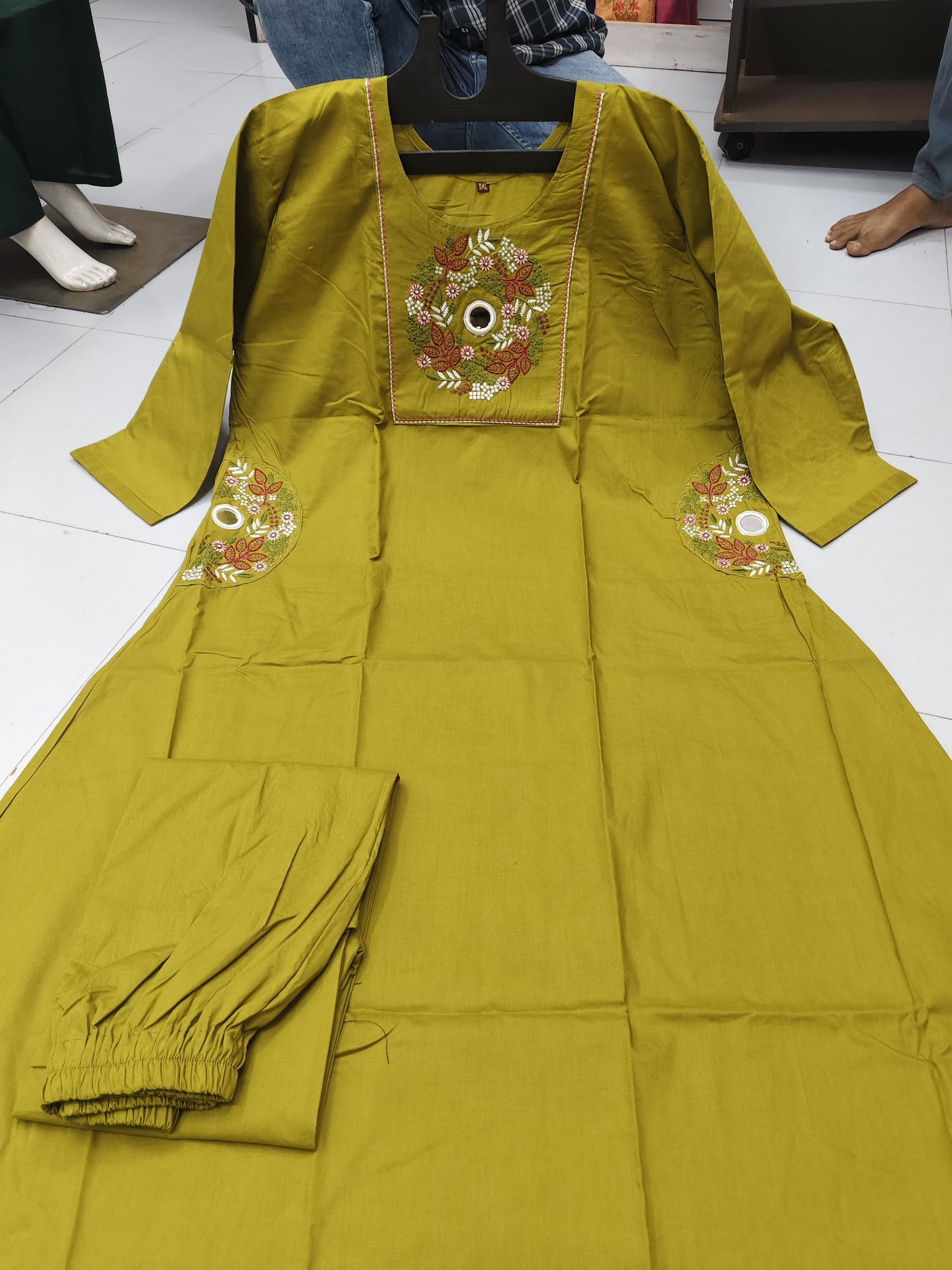 Lemon Green Eelgent designer Cord Set