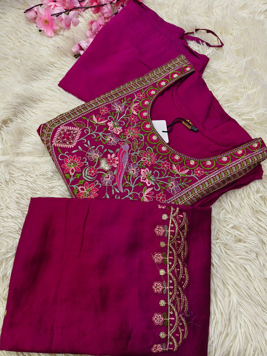 Megenth Pink designer Aline suit