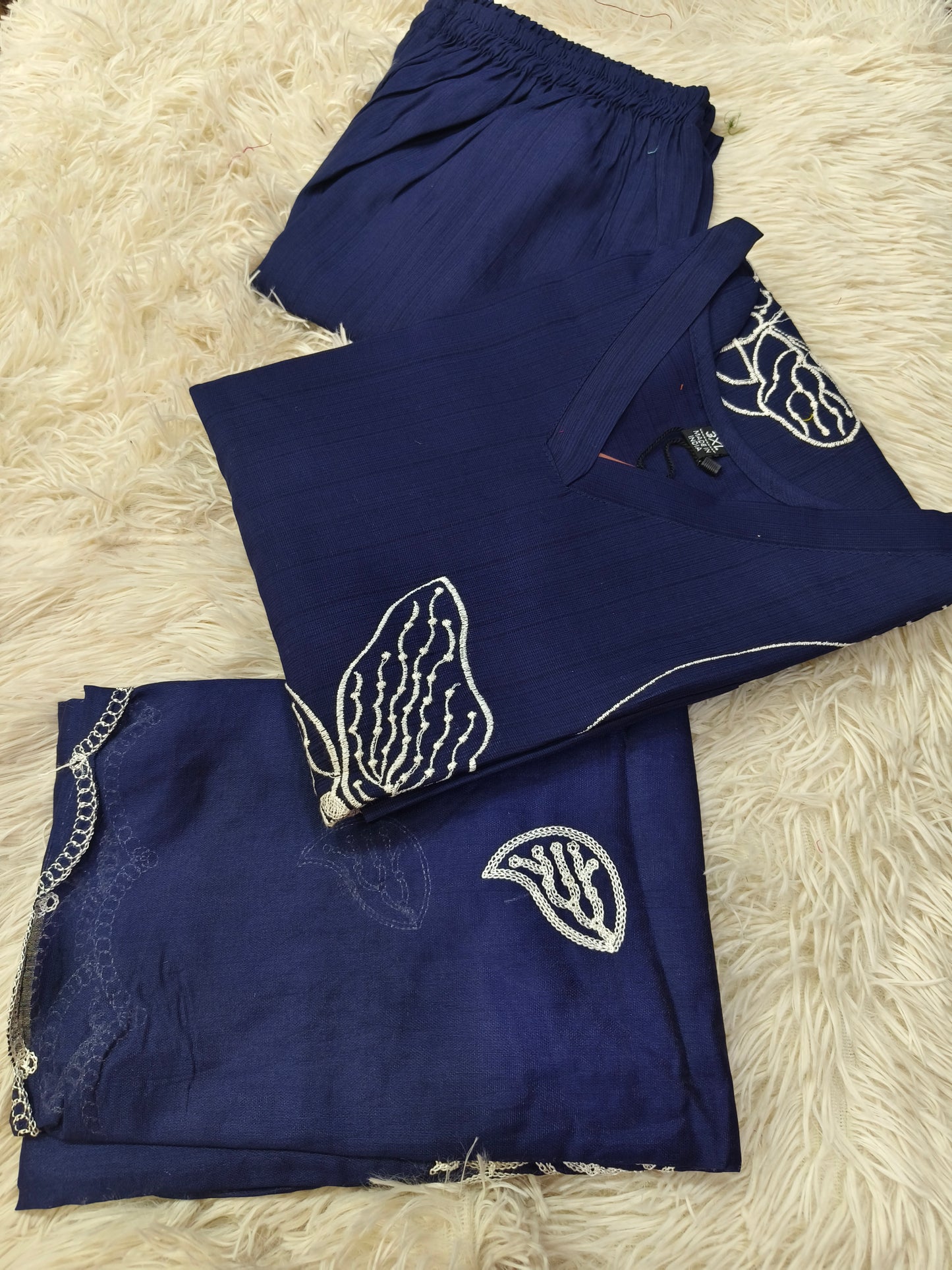 Navy Blue designer straight cut Suit