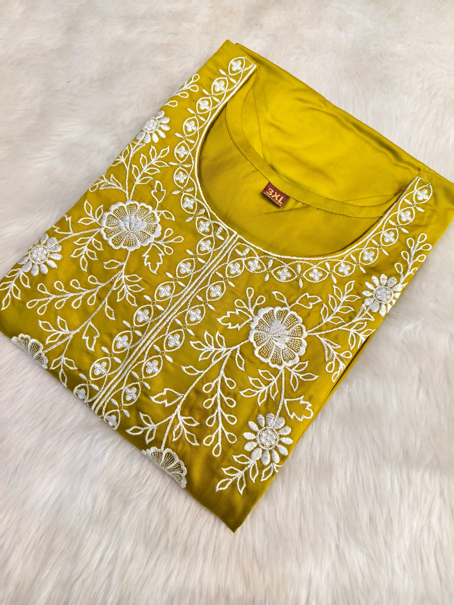 Yellow Side cut Kurti