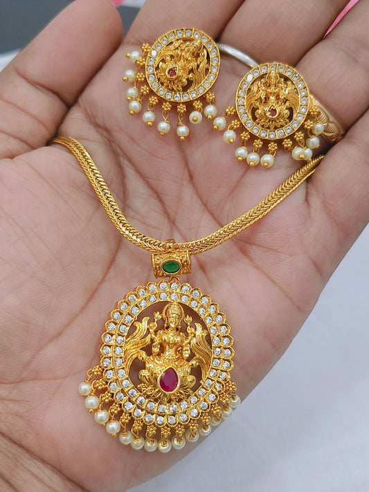 Lakshmi design Gold plated Necklace