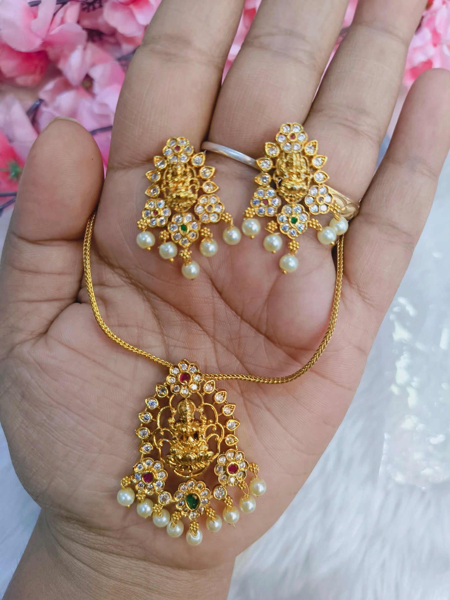 Lakshmi design Gold plated Necklace