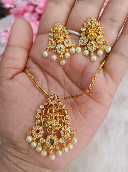 Lakshmi design Gold plated Necklace
