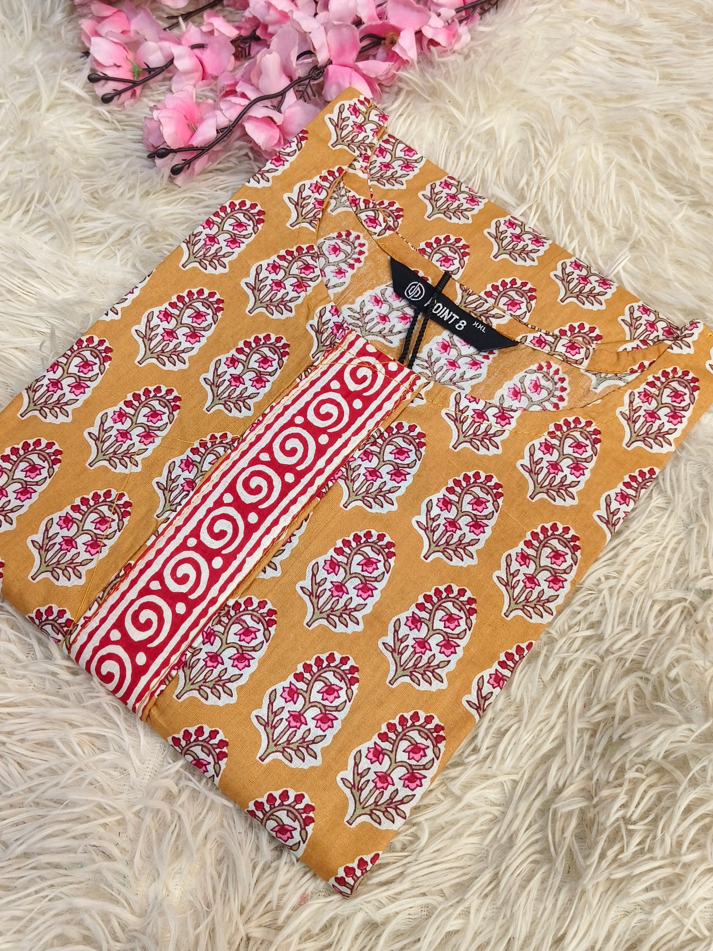Yellow Pure cotton Kurti
