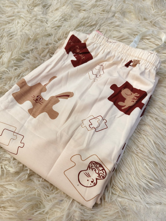 Light cream night pant 3XL