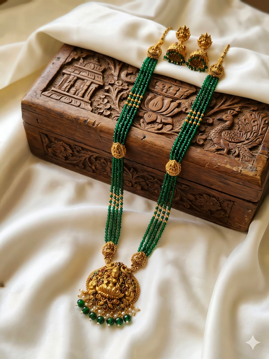 Beautiful Green crystal gold plated Hara