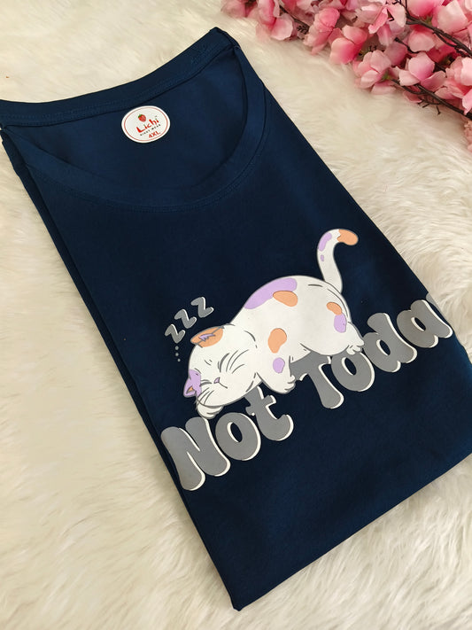 Dark Blue cotton T-shirt