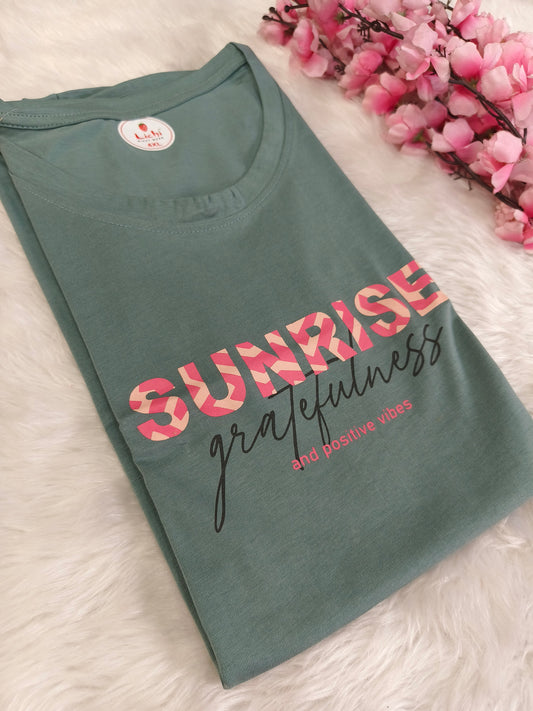 Pista Green cotton T-shirt