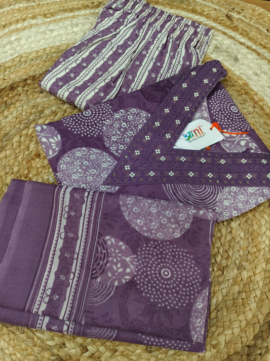 Lavendra Cotton sets with duppatta