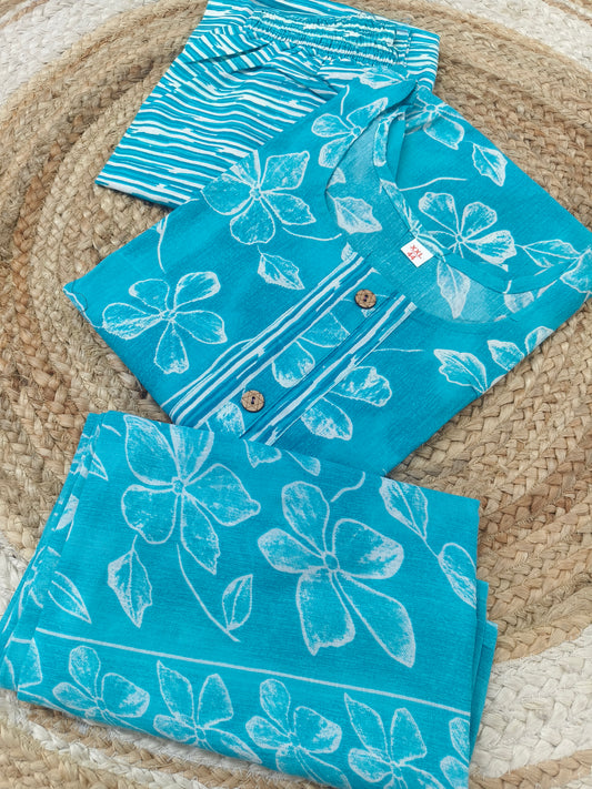 Blue dress Top & Bottom (L)