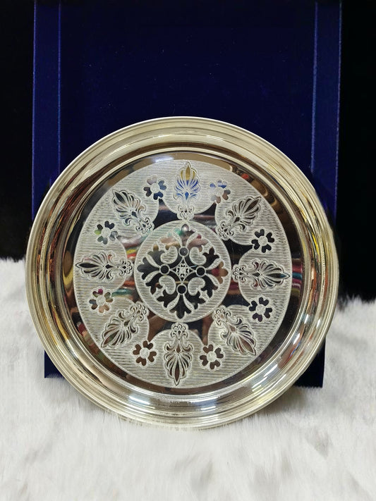 Pure German silver plate weight 220gm 9inch