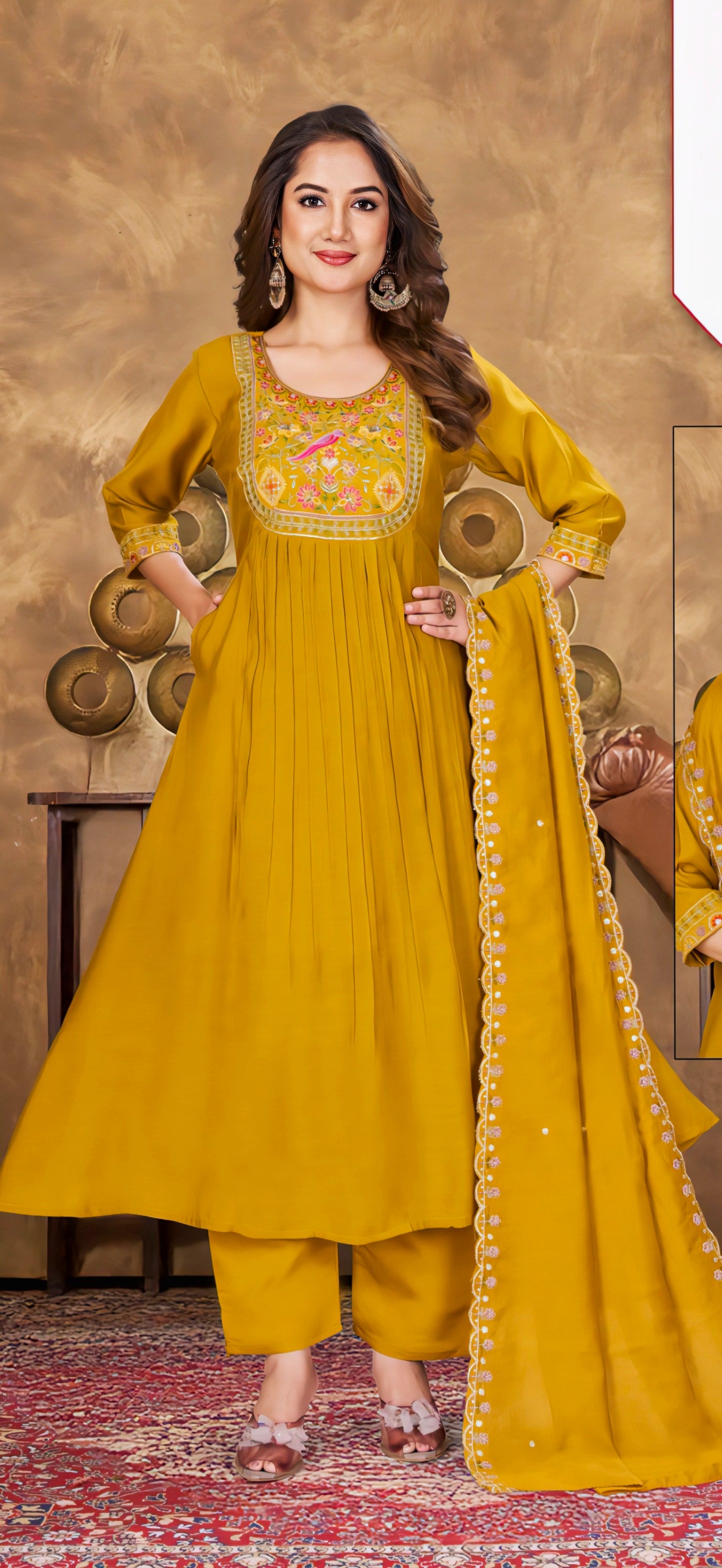 Mustard Yellow Eelgent designer suits