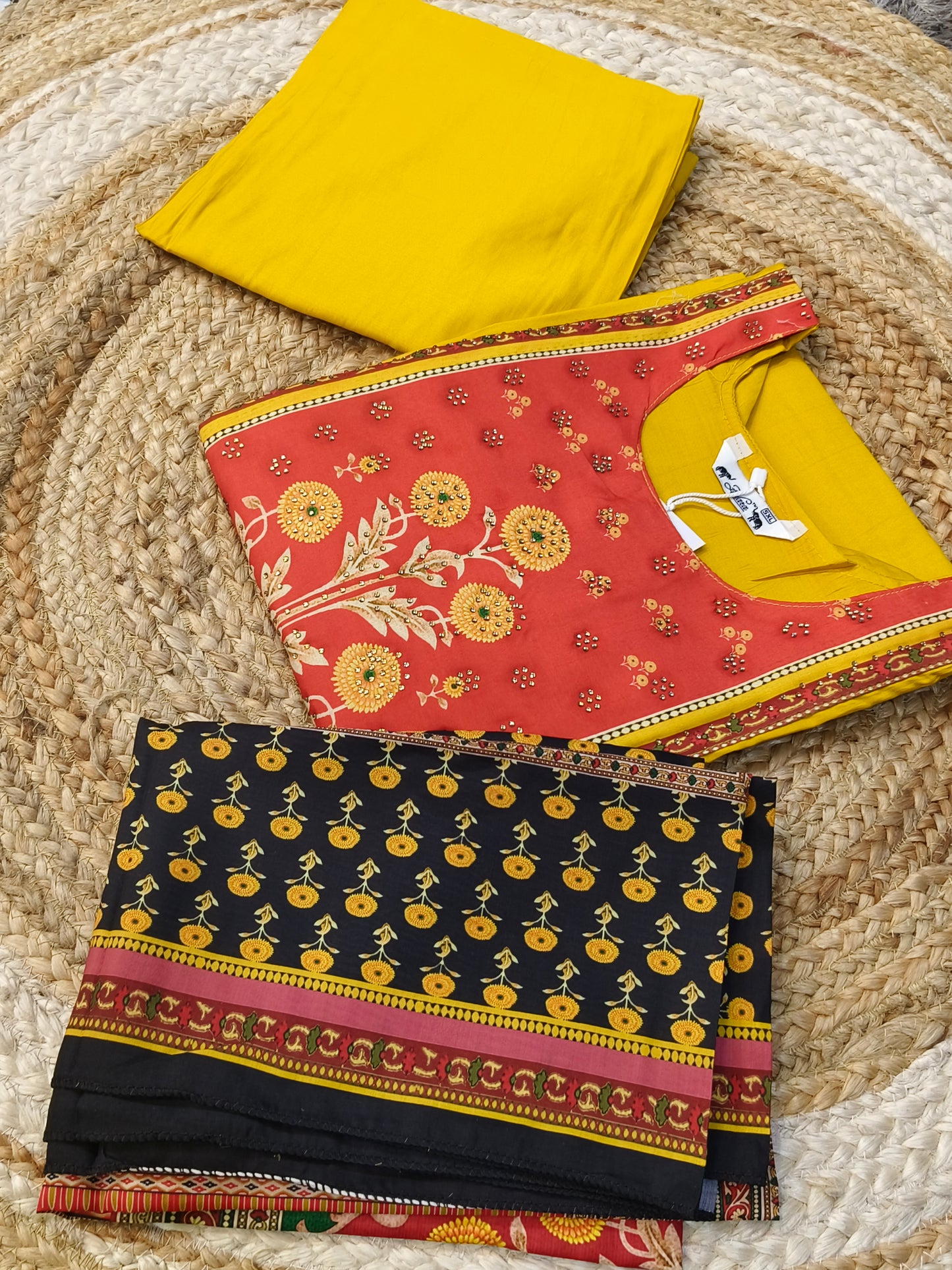 Yellow Designer straight cut suit