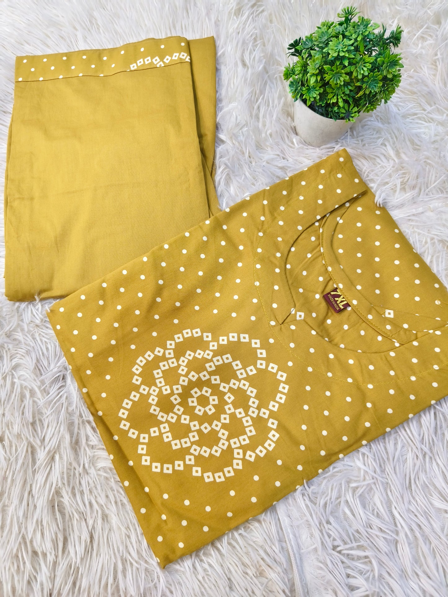 Yellow cotton cord suits