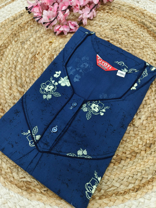 Blue pure cotton Nighty