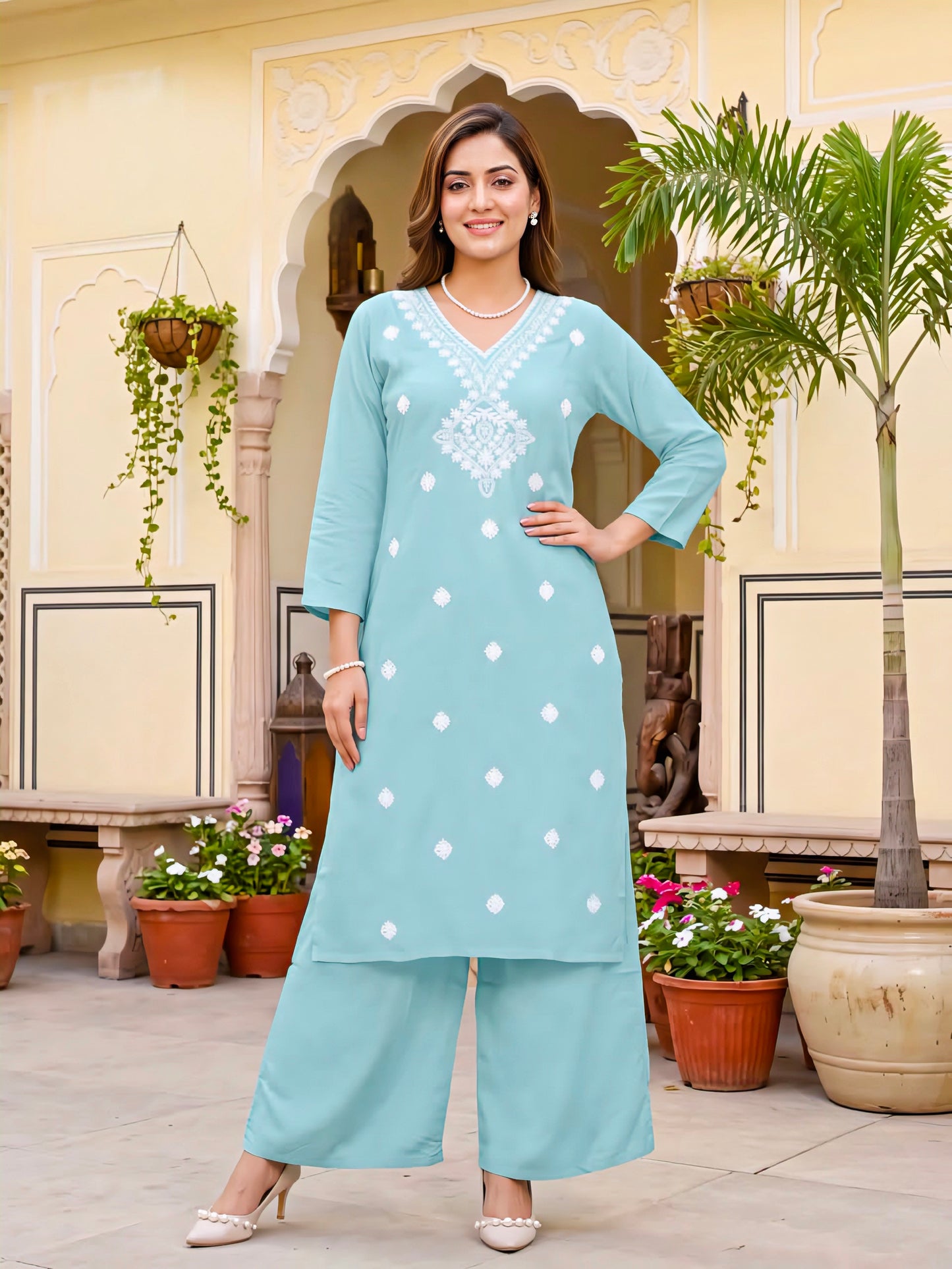 Light Blue Elegant Cord set
