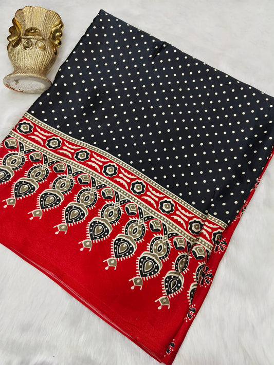 Peacock Modal silk saree