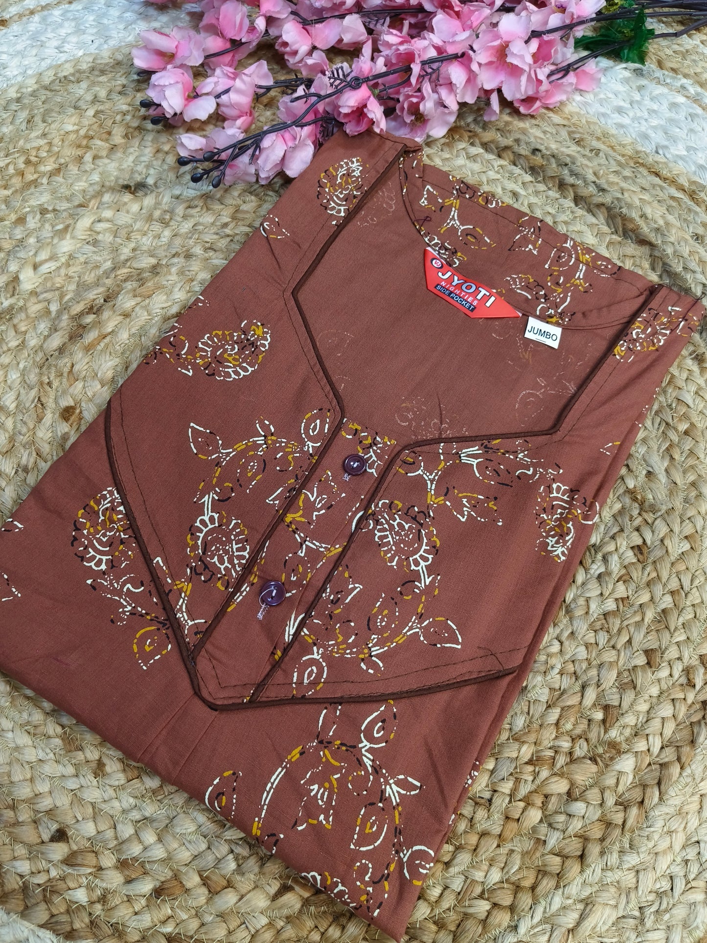 Solid colour Pure cotton Nighty