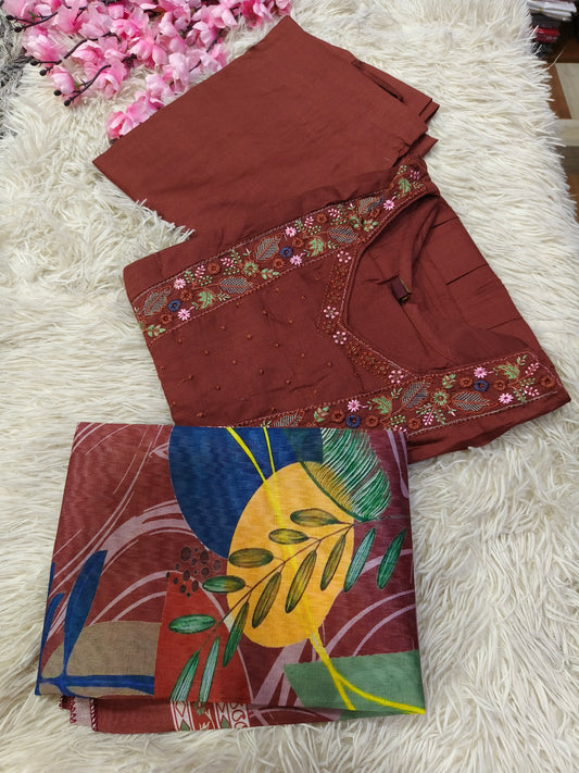 Brown Elegant Aline designer suits