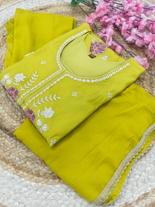 Yellow Elegant designer suit