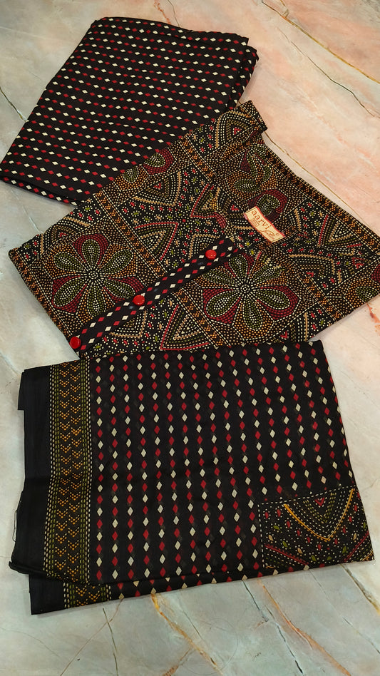 Black Cotton sets with duppata