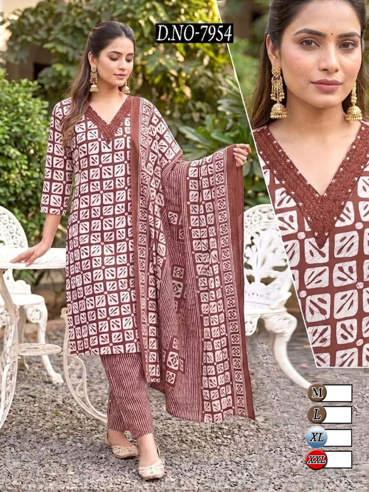 Orange  Cotton sets with duppatta