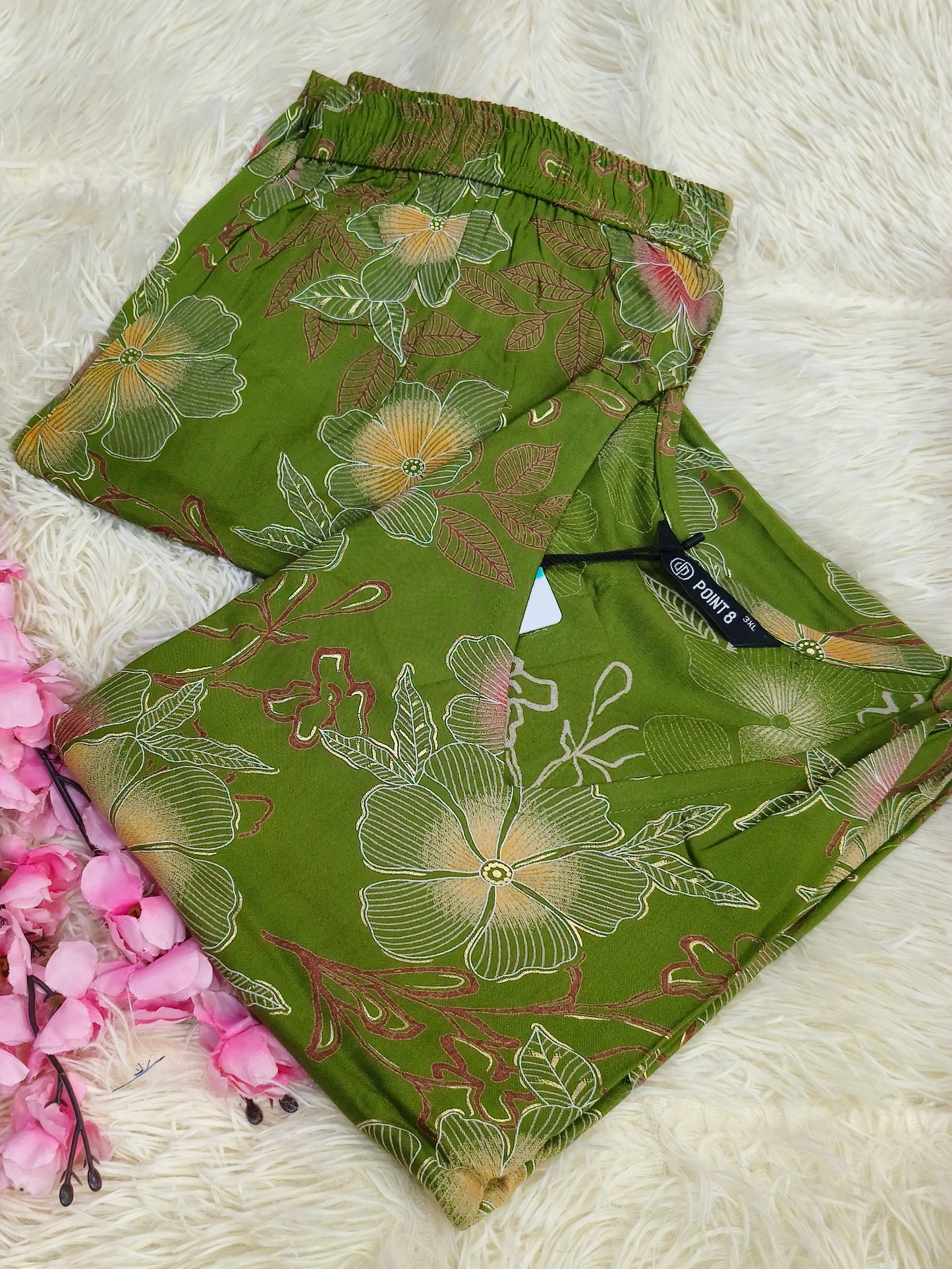 Green korean style cord set