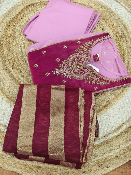 Pink Plus size salwar suites