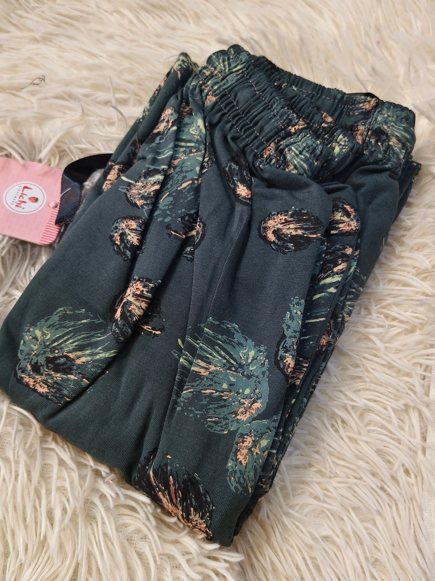 Teal Green night pant 3XL