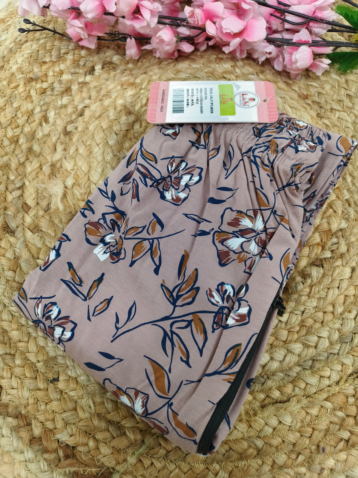 Light peach colour night pant 4XL
